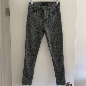 Joe’s Green Cheetah Print Jeans